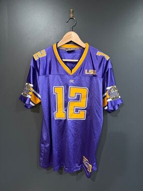 Colosseum Athletic Purple and Gold #12 Football Jersey